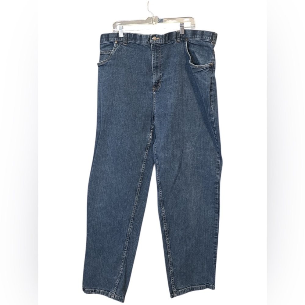 Men’s Denim Jeans Dark Wash Continuous Comfort Stretch Multiple Sizes - Picture 2 of 8